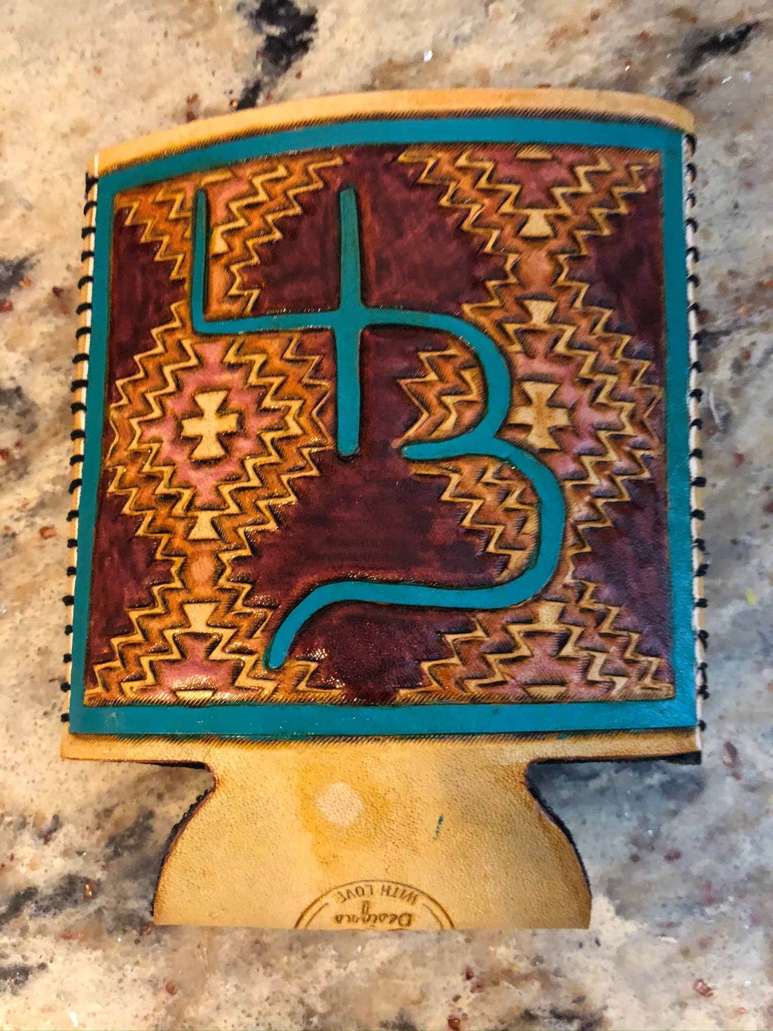 Custom Leather Can Cooler product image (4)