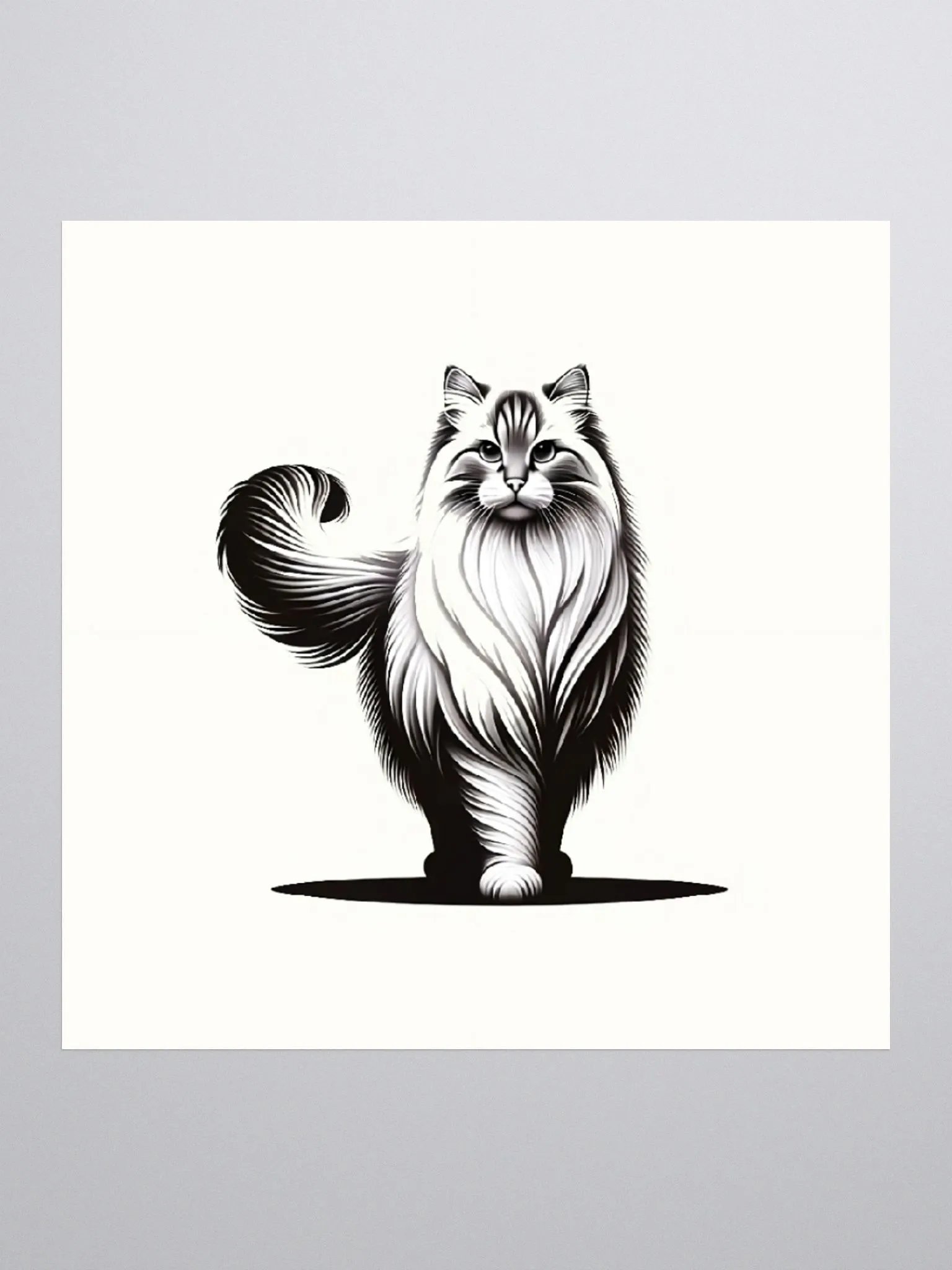 Kiss Cut Stickers: Siberian Monochrome product image (1)