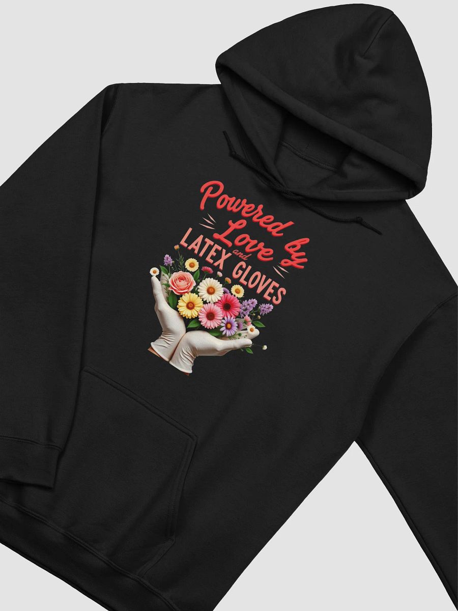 Powered by Love Latex Gloves Bouquet Hoodie product image (36)