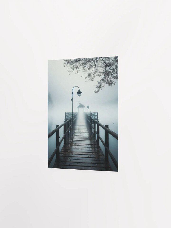 Misty Pier Tranquility Poster product image (6)