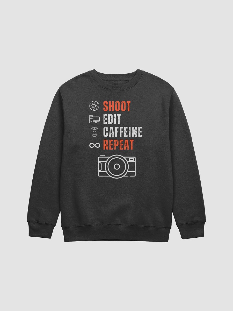 Shoot Edit Caffeine Repeat Premium Crewneck Sweathshirt product image (1)