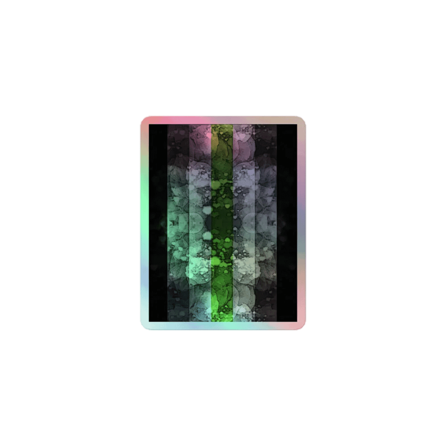 Agender Flag Sticker (Textured Variation) product image (1)