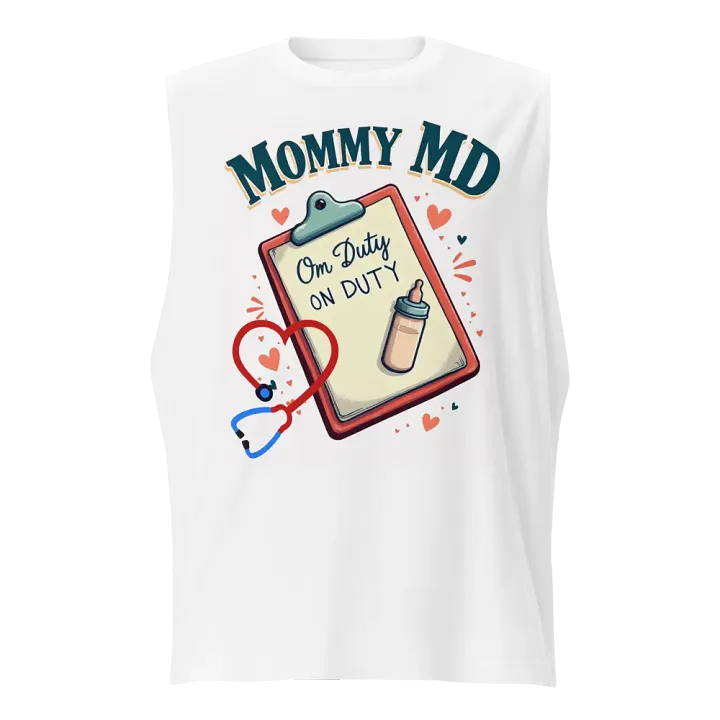 Mommy MD On Duty Muscle Tank product image (5)