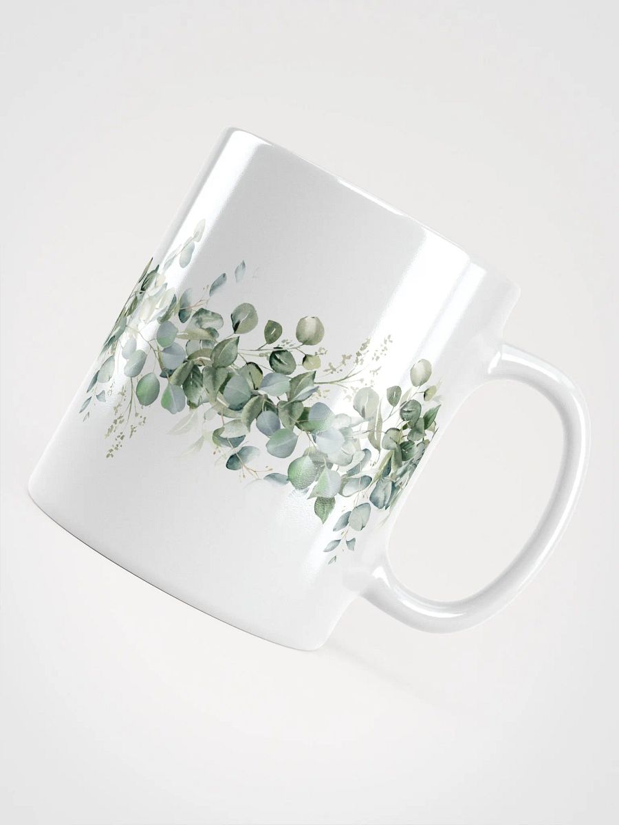 Eucalyptus Leaves White Ceramic Mug product image (7)