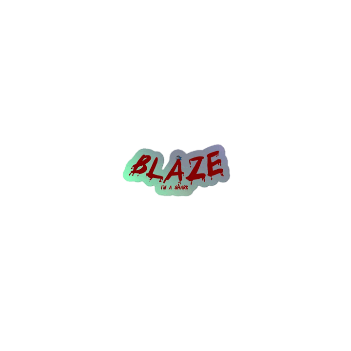 Blaze shark sticker product image (1)