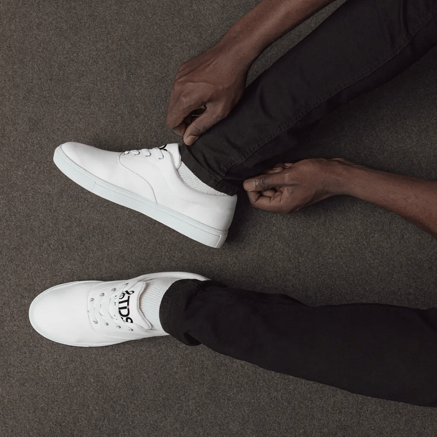 TDS Music Men's White Canvas Sneakers: Exclusive Design for Ultimate Comfort and Style product image (10)