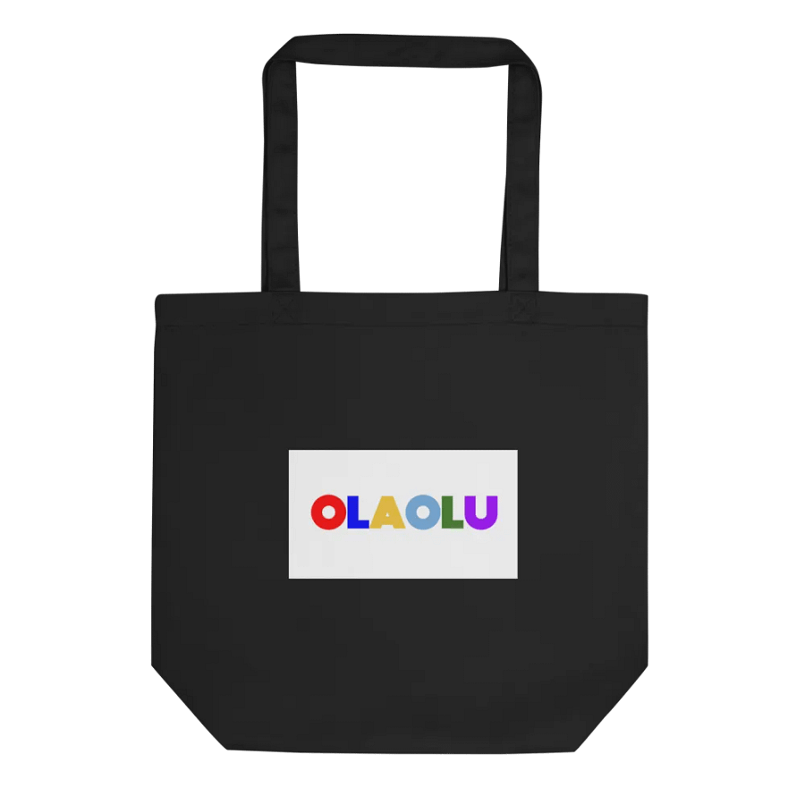 OLAOLU Rainbow Lettered Eco Tote Bag product image (1)