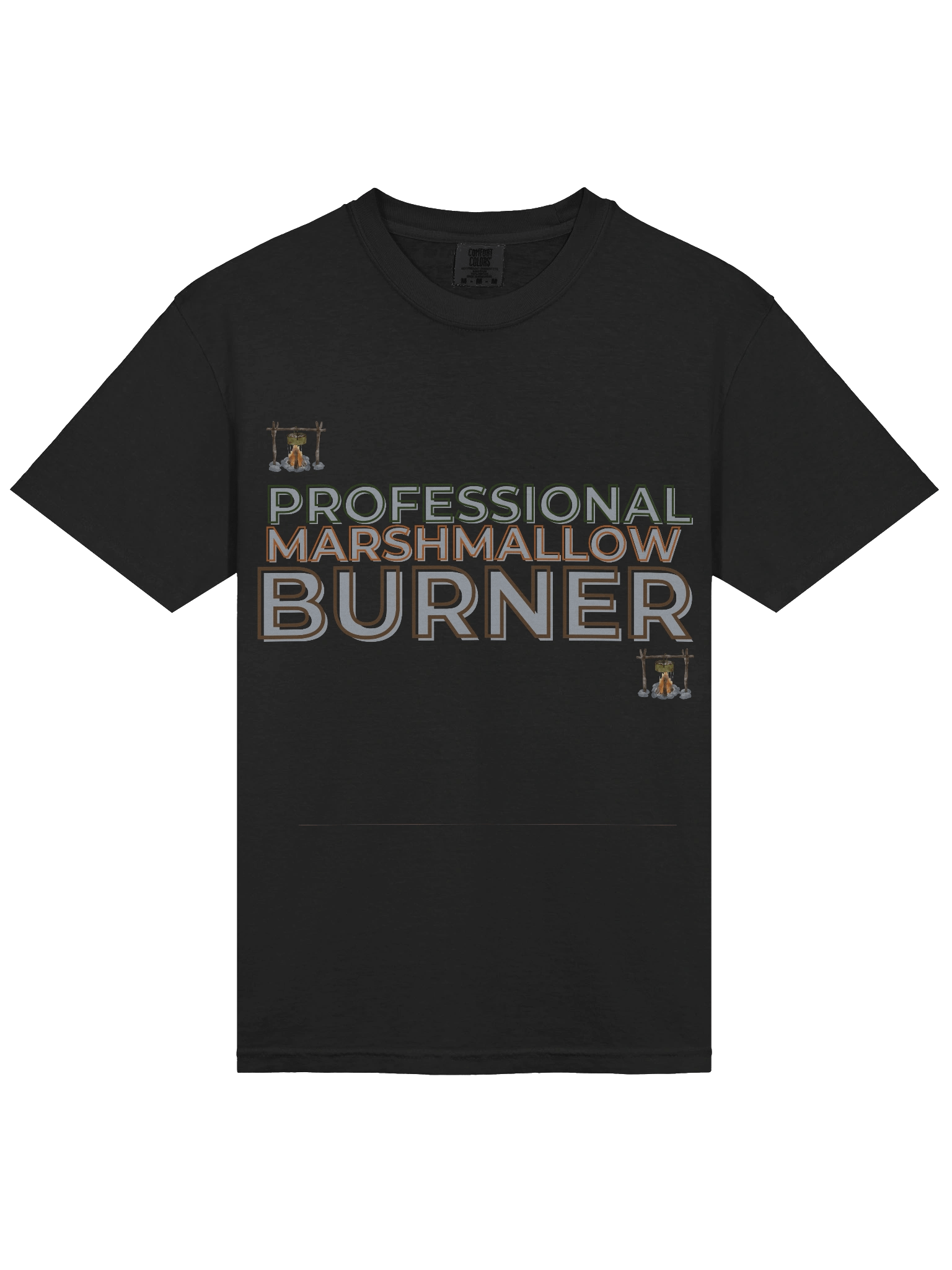 PROFESSIONAL MARSHMALLOW BURNER.” – FUNNY CAMPING TEE FOR S’MORES LOVERS product image (18)