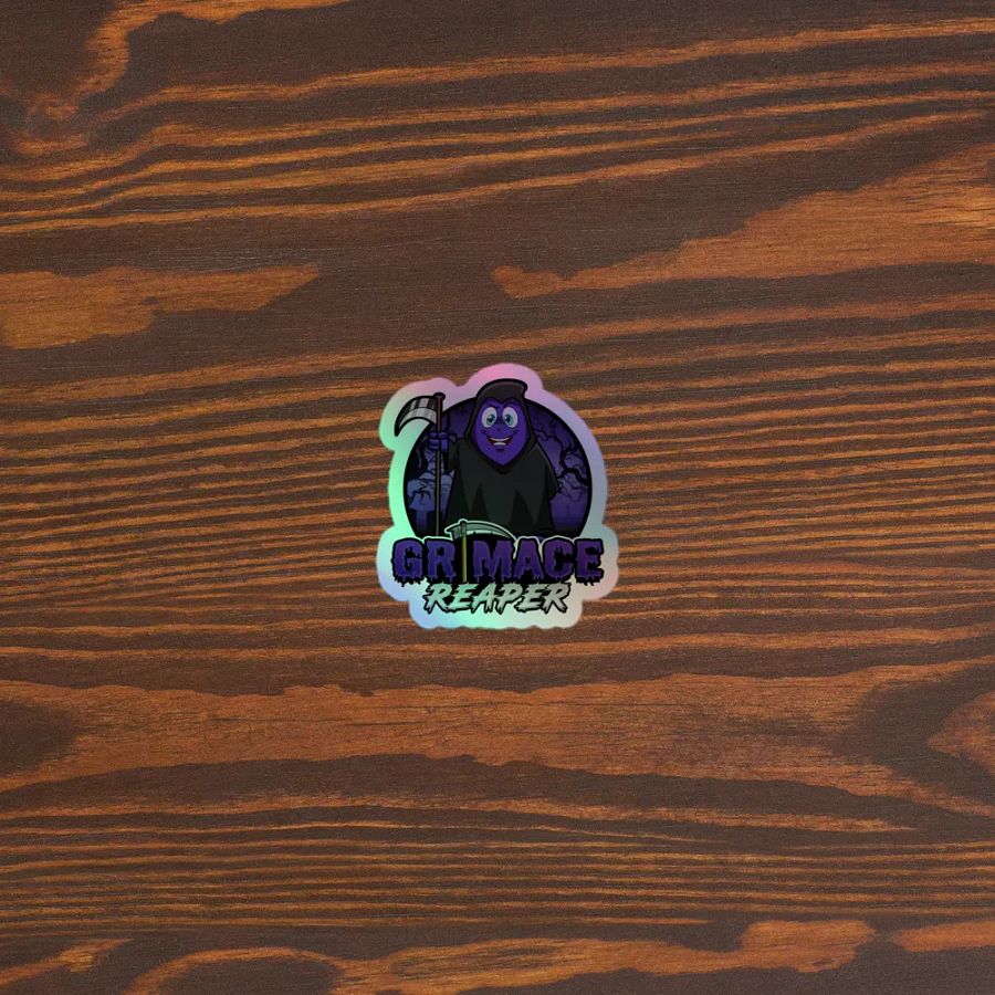 Grimace Reaper Holographic Sticker product image (5)