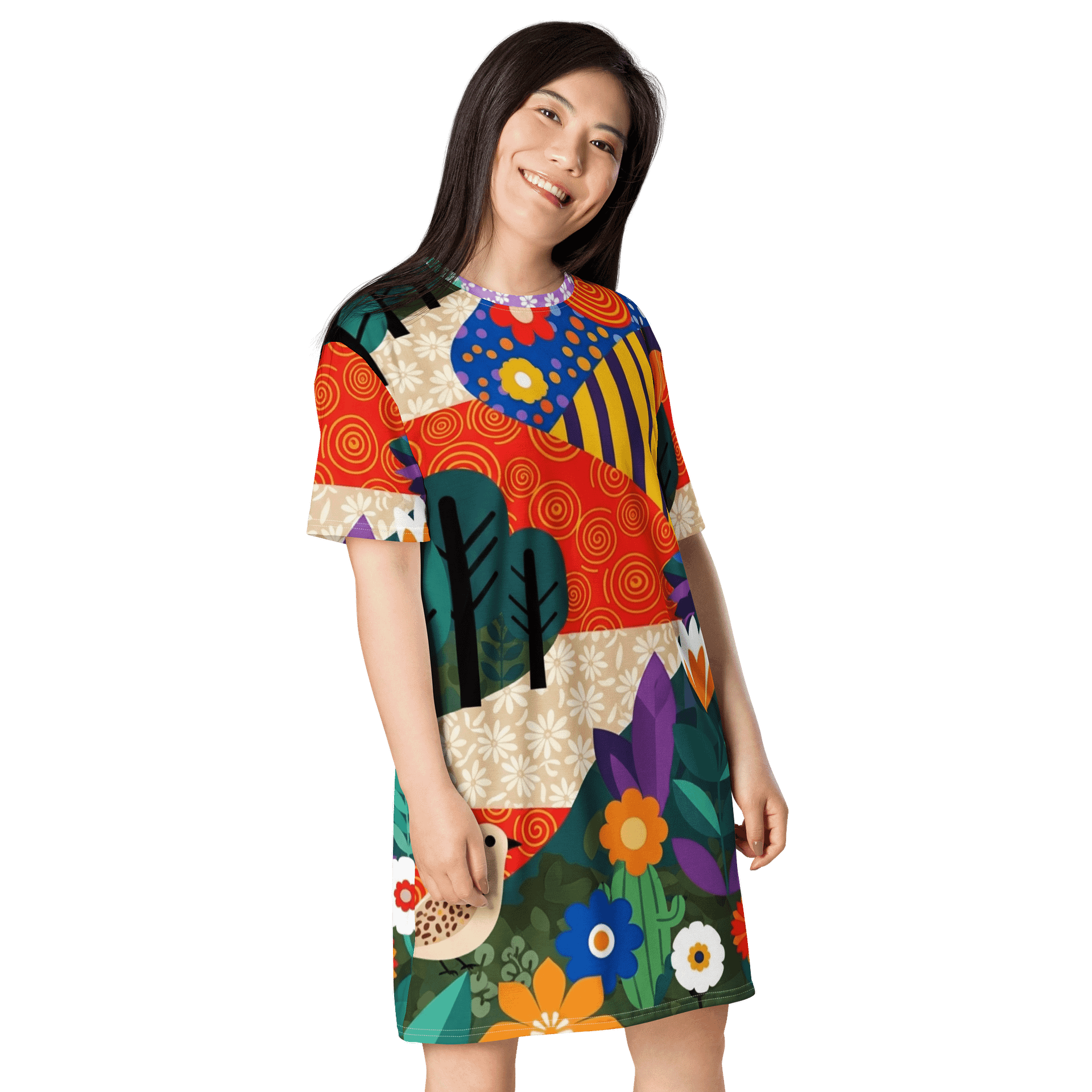 Whimsical Wonderland All-Over T-Shirt Dress product image (4)
