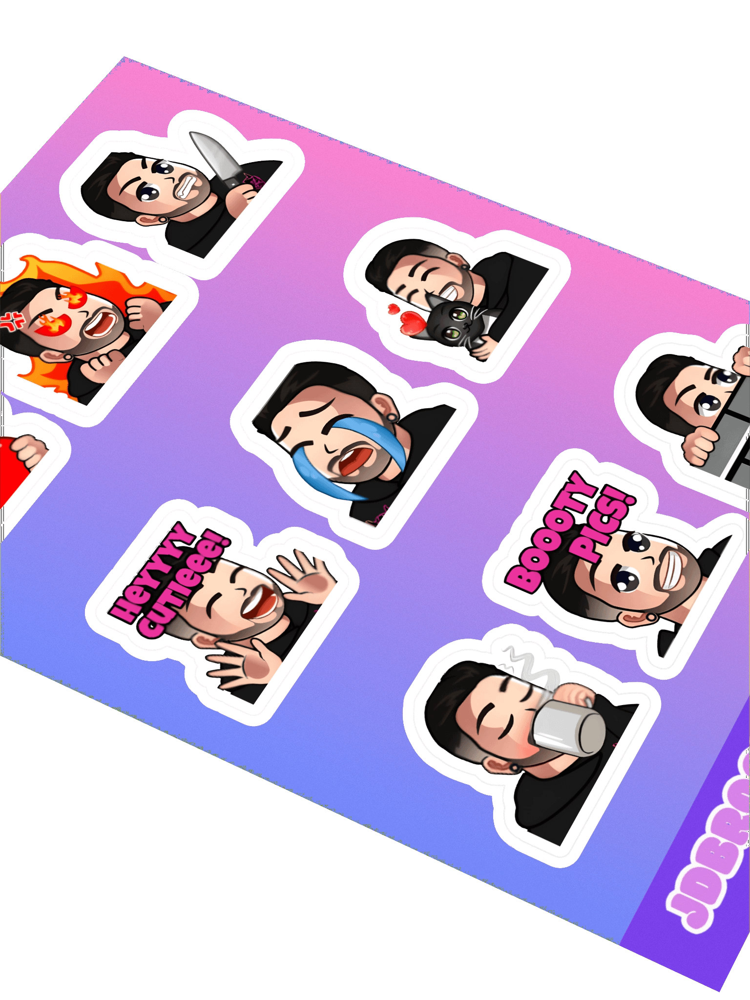 JDBrookz Emote Sticker Sheet #1 product image (3)