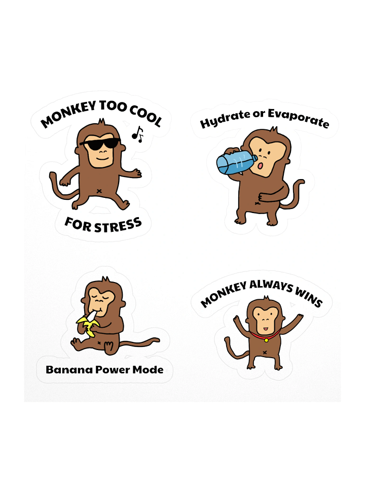 Monkey Moments Sticker Pack product image (1)