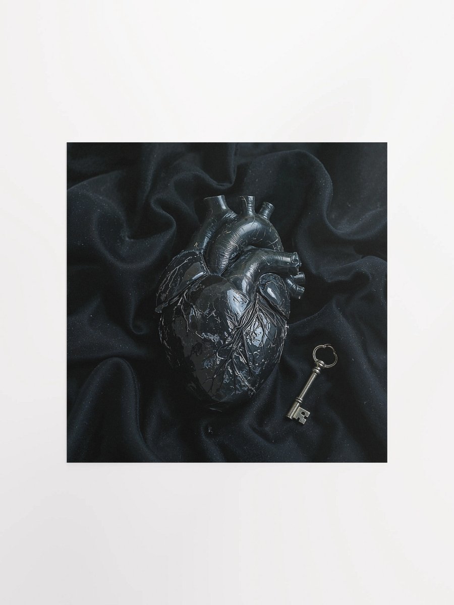 The Heart Locked in Obsidian Matte Poster product image (5)