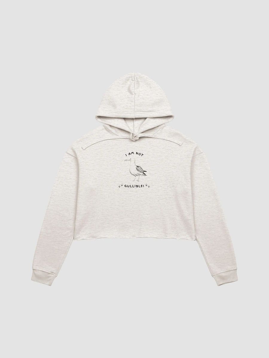 I am not Gullible! Crop Hoodie product image (1)