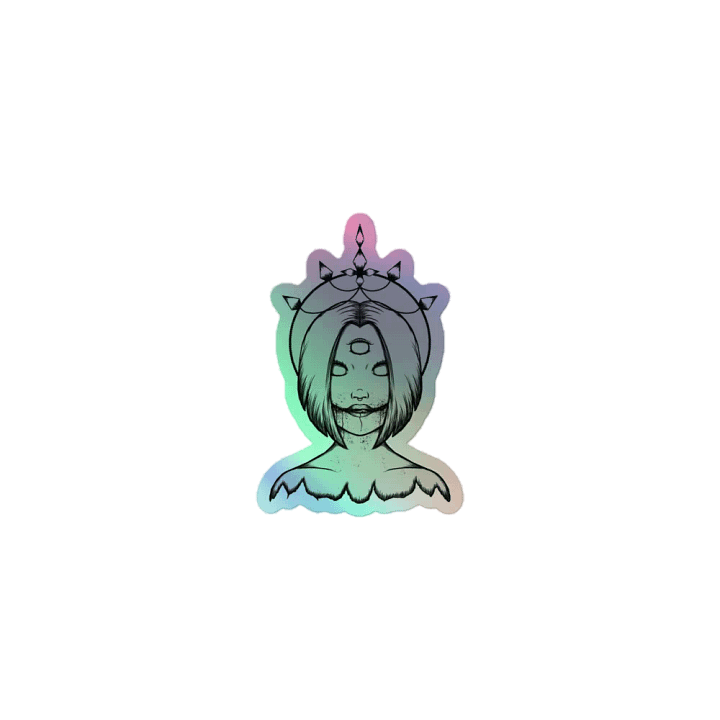 3 eyed babe holographic sticker product image (1)