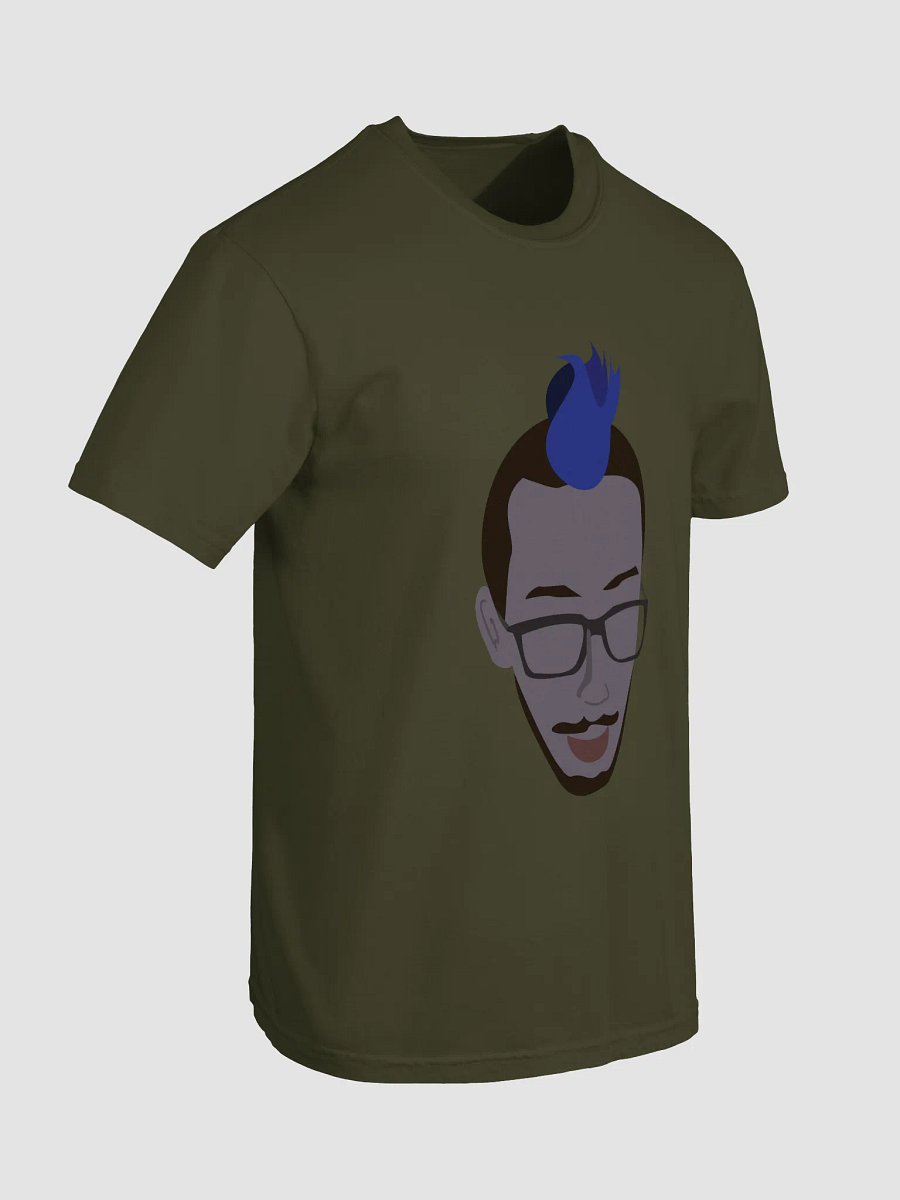 Retro Blue Moustache Tee product image (55)