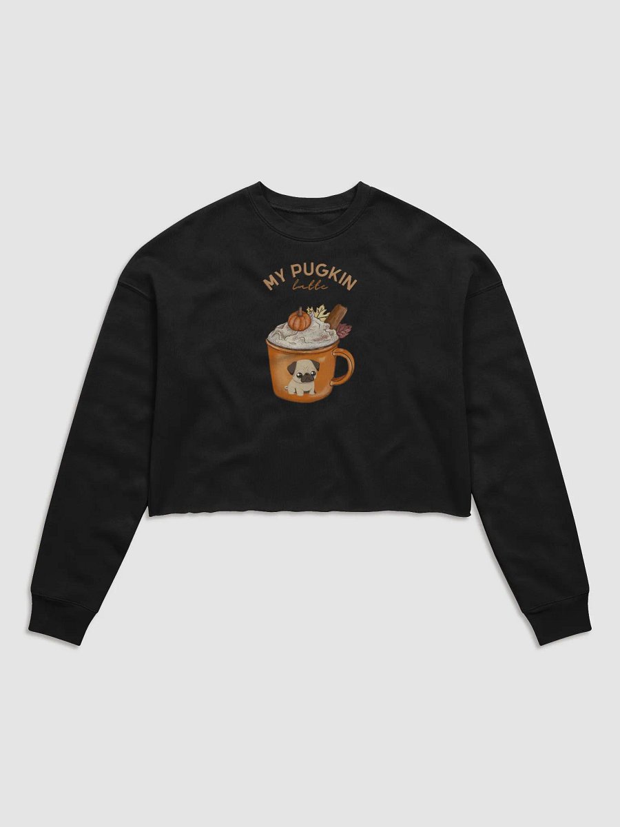 My Pugkin Latte Crop Sweatshirt product image (1)