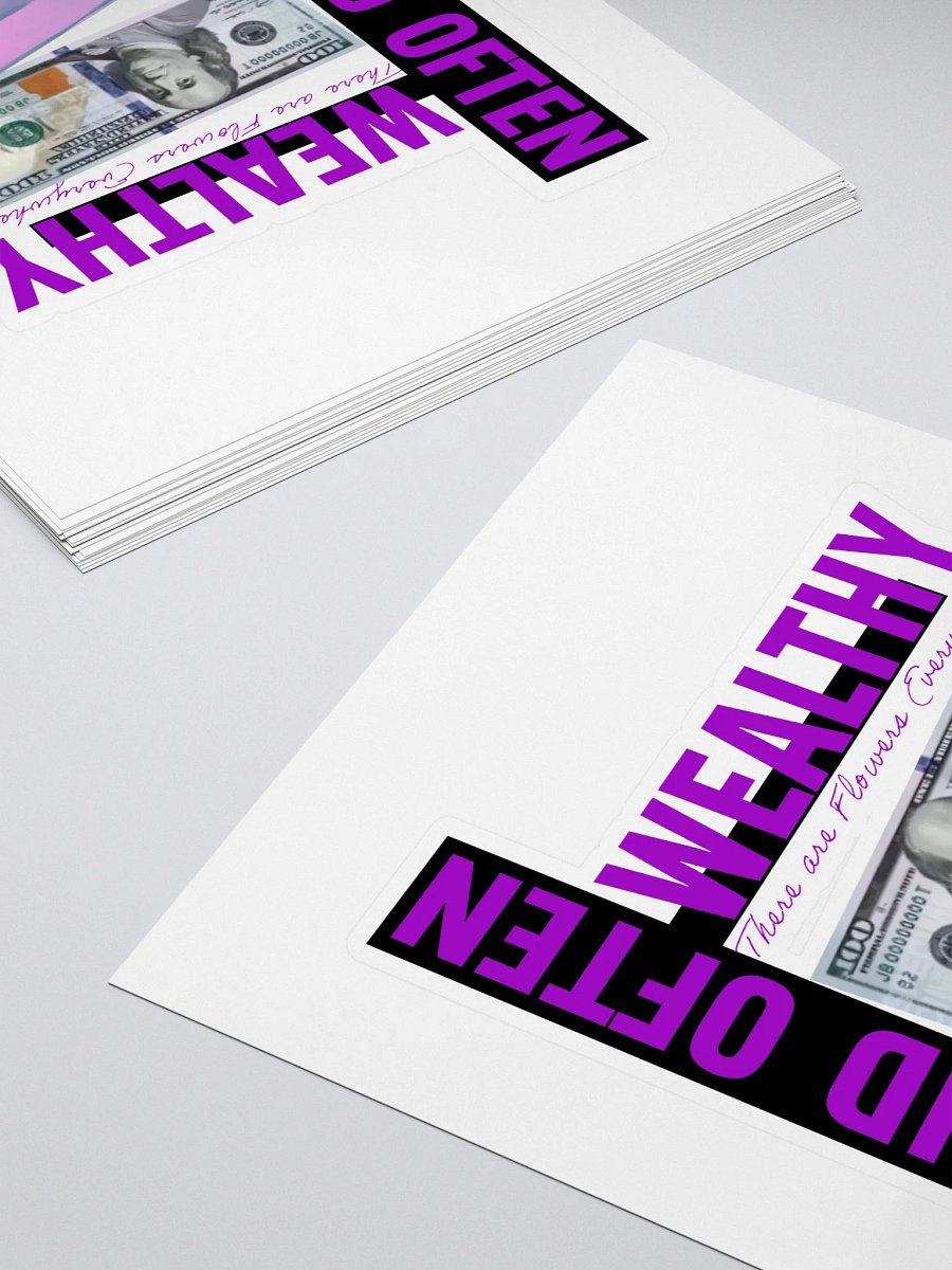 Purple Palace Wealthy & Paid Often Logo Sticker product image (4)