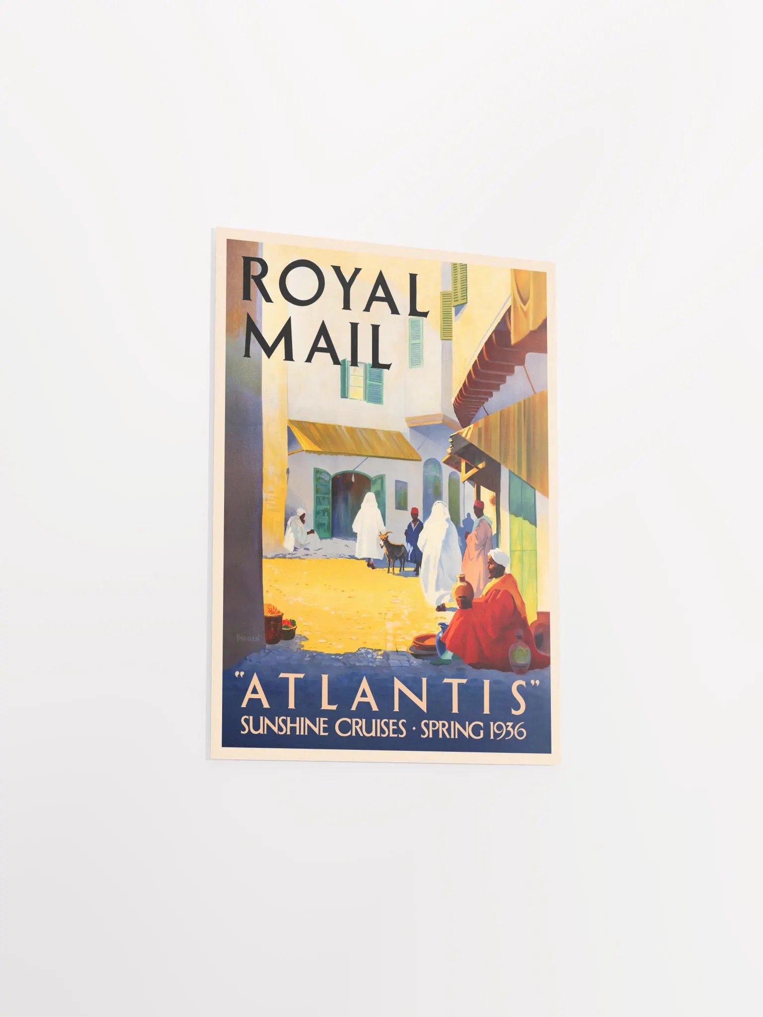 Royal Mail, Atlantis. Morocco Algeria 1936 — retro vintage travel poster, retro travel art, retro travel wall art product image (8)