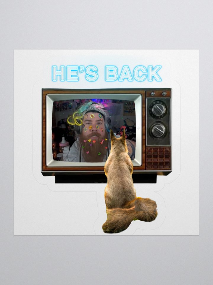 Waffles - He's Back Sticker product image (2)