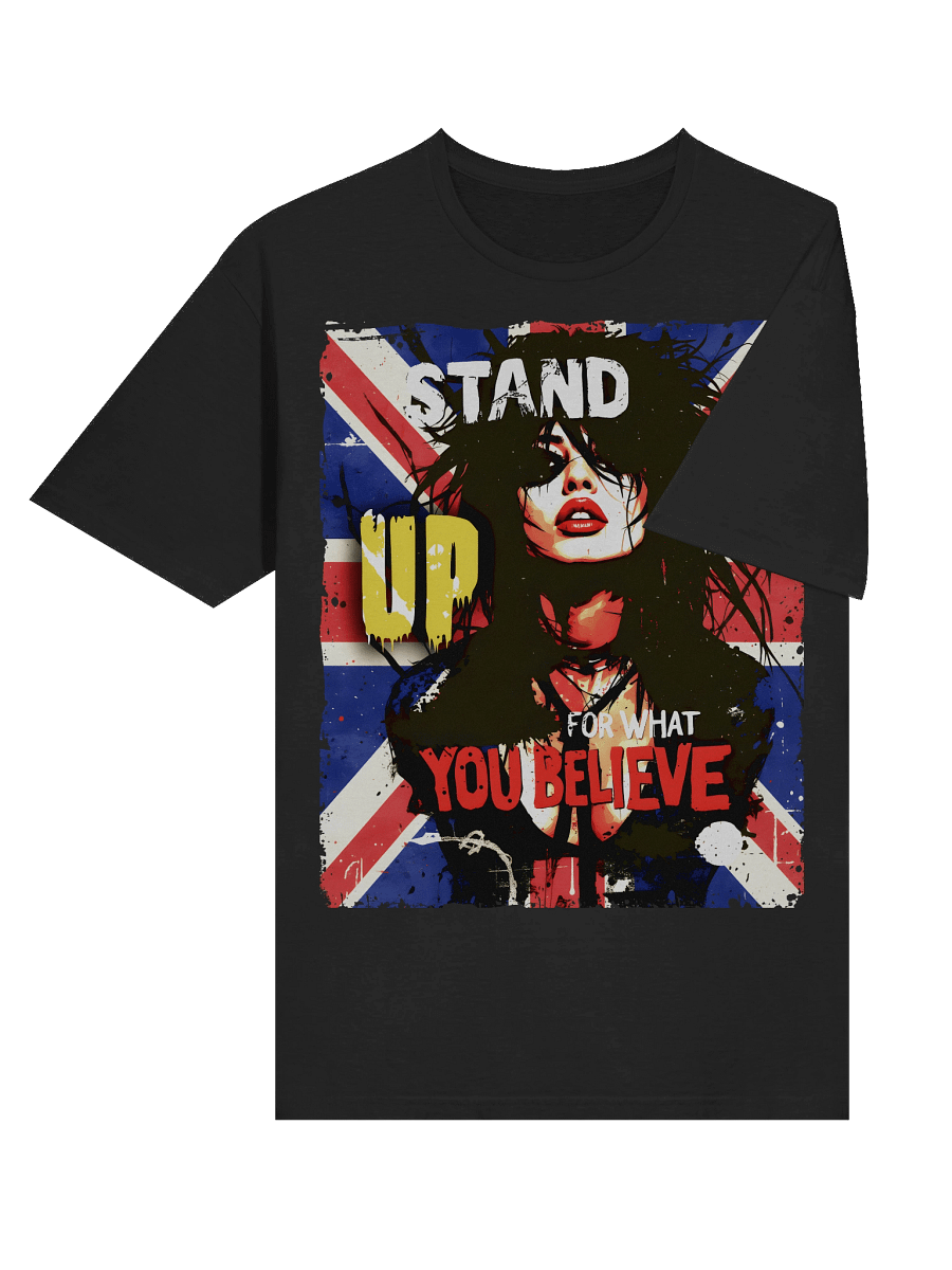 Stand Up For What You Believe - UK Flag - Street Art Rebellious Graphic Tee product image (18)