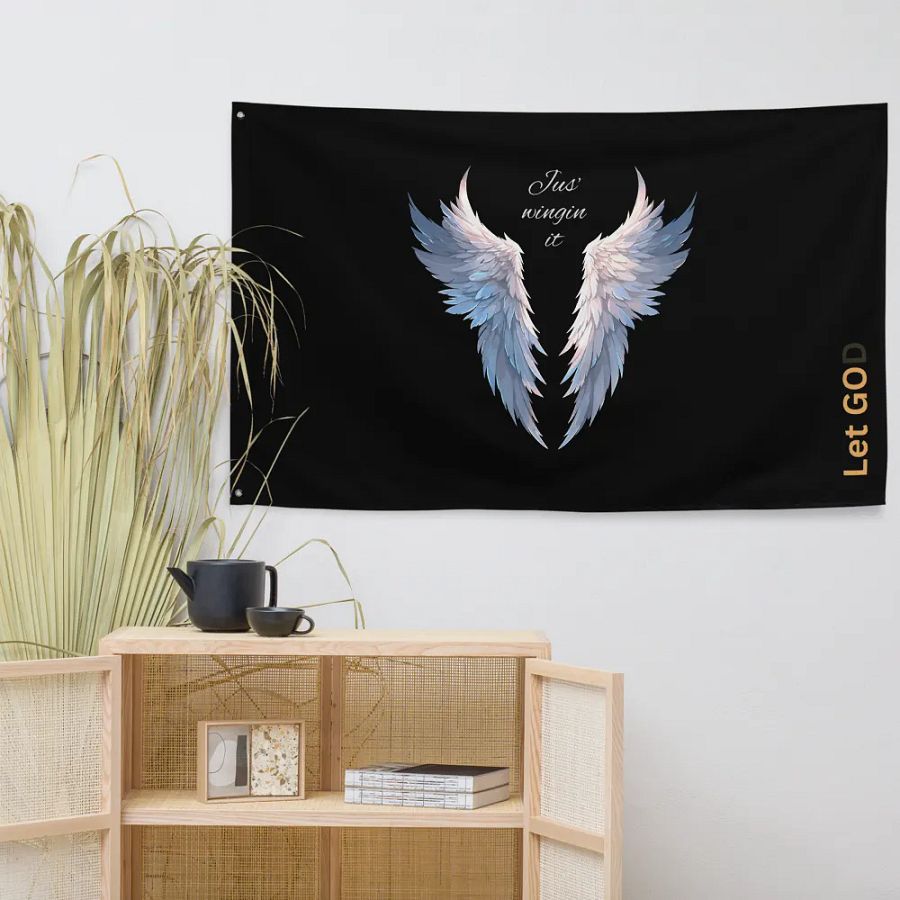 Divine Wings All-Over Print Flag product image (7)