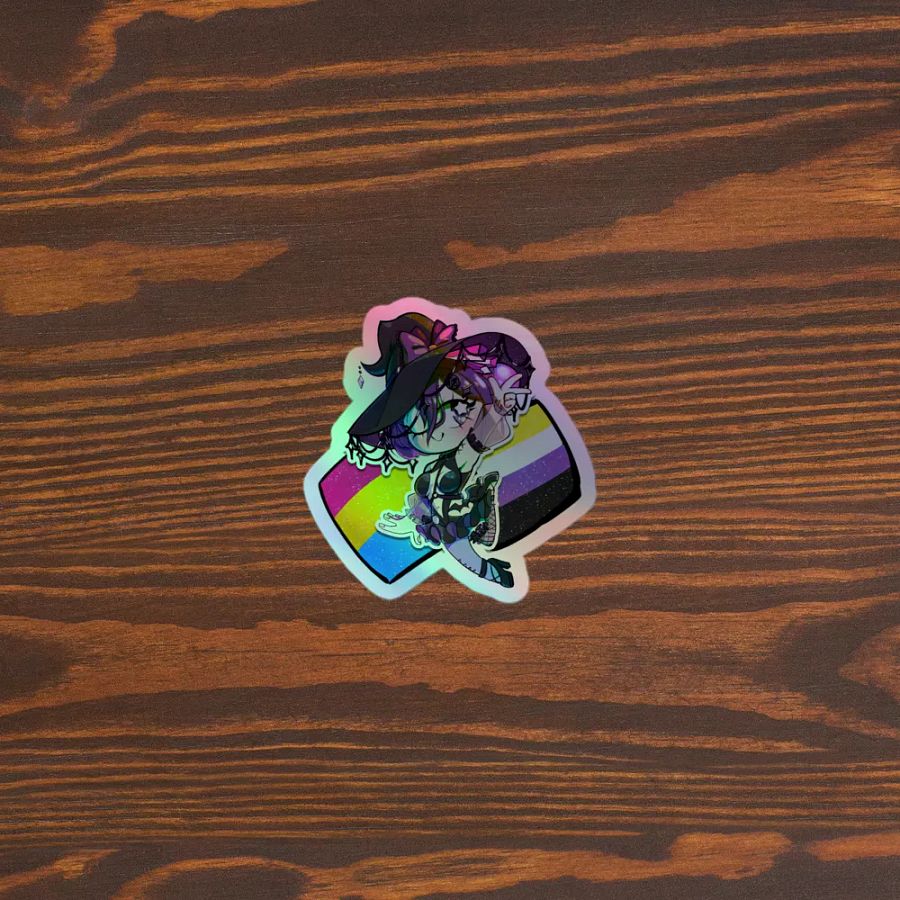 Ame Holographic Pride Sticker product image (5)