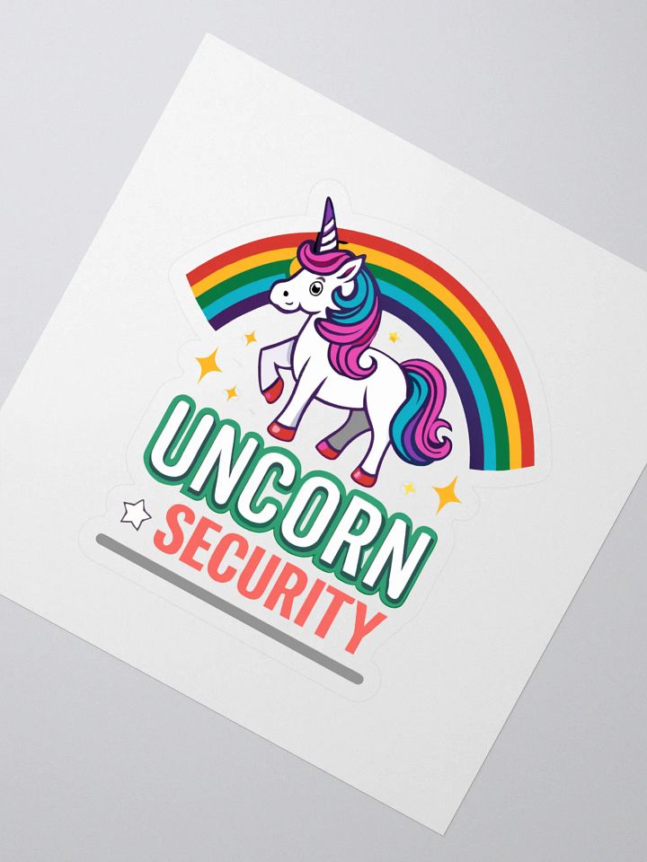 Unicorn Security Kiss Cut Stickers product image (2)