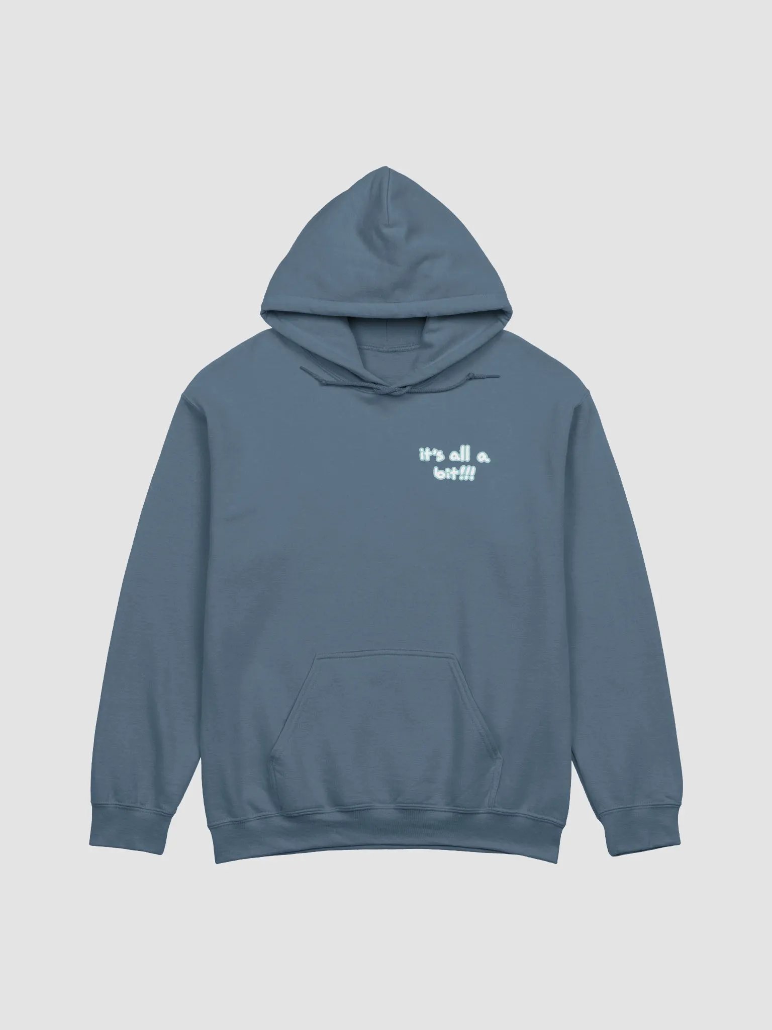 “It’s all a bit!!!” (sm. lined design, #A8D7D8) classic hoodie product image (32)