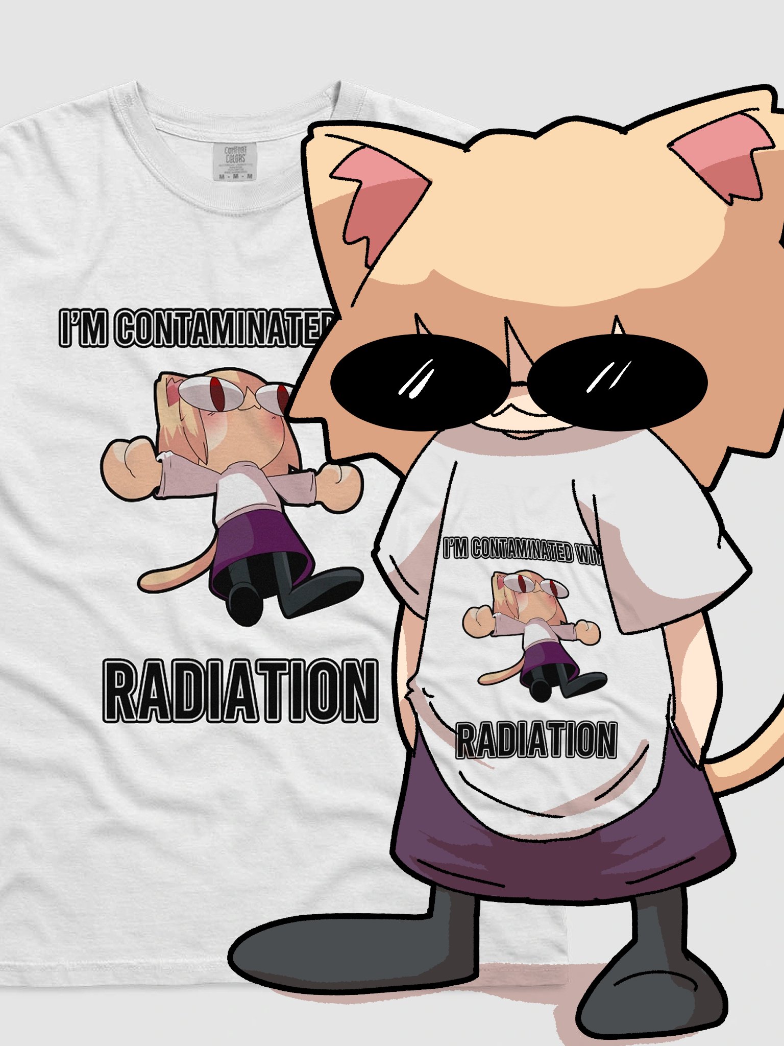 Neco Arc - I'm contaminated with radiation (T-shirt) product image (1)