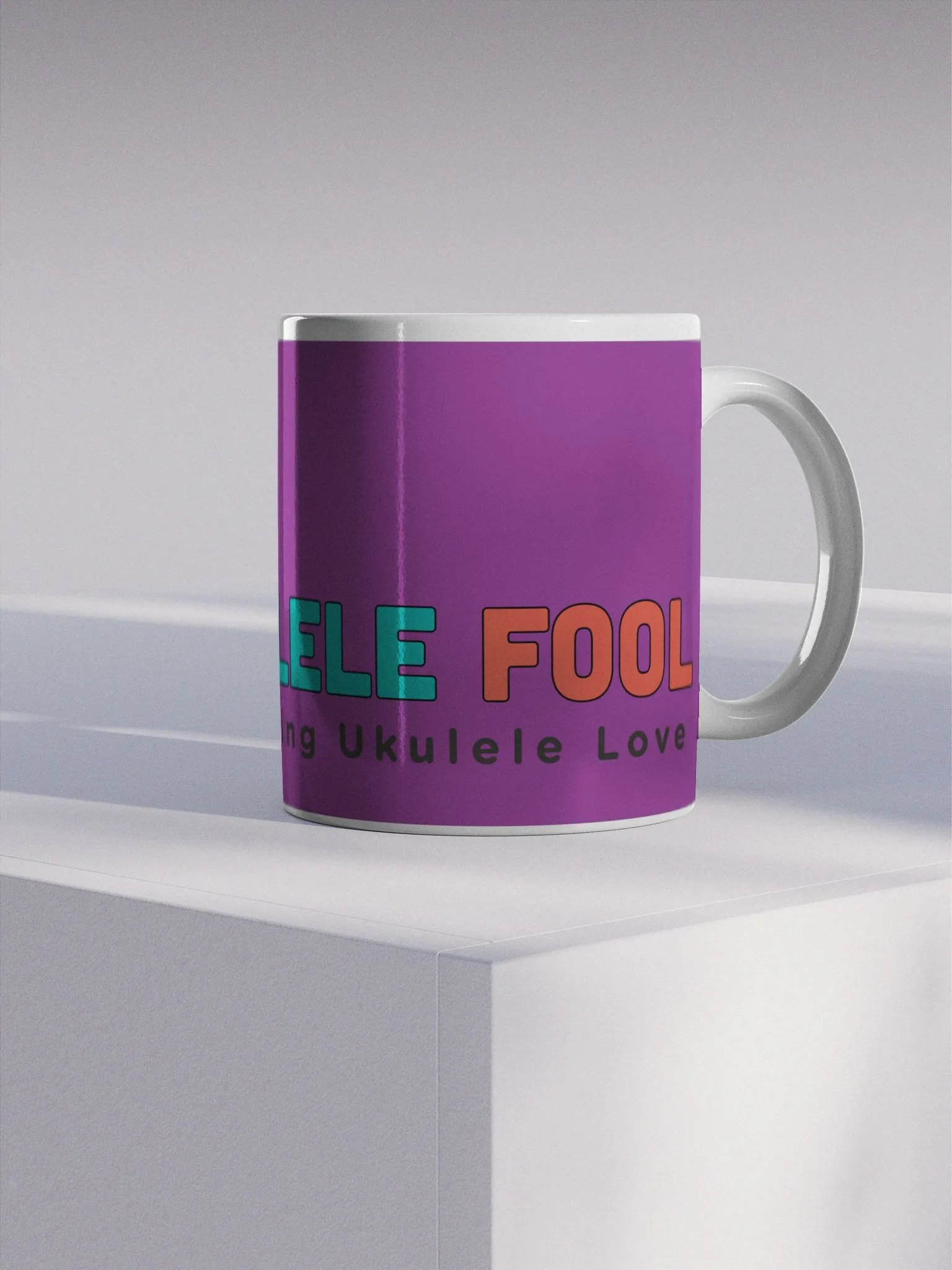 The Ukulele Fool Coffee Mug - Purple product image (4)