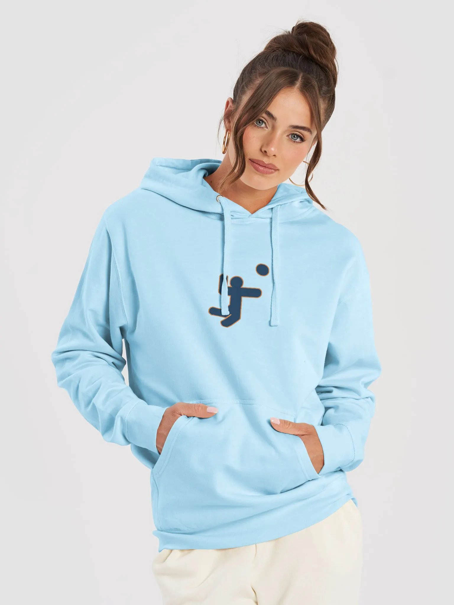 Bump Set Chat Hoodie with Blue Logo on the back product image (25)