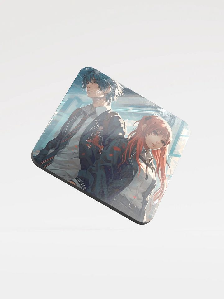 Last Goodbye Glossed Cork Coaster product image (1)