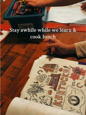 Stirring the pot and guiding young minds, same as mothers have done for generations. Home, work, and learning all under one roof. #homeschoolersoftiktok #homeschoolingmom #momsoftiktok #tradwife #christiantiktok 