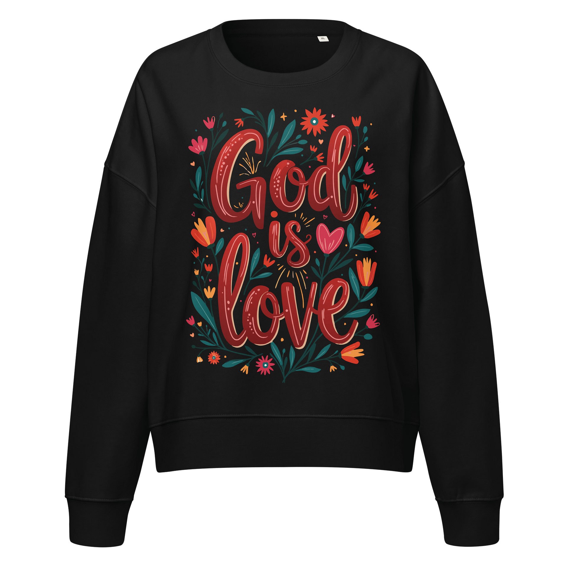 God Is Love Women's Organic Crewneck Sweatshirt product image (1)