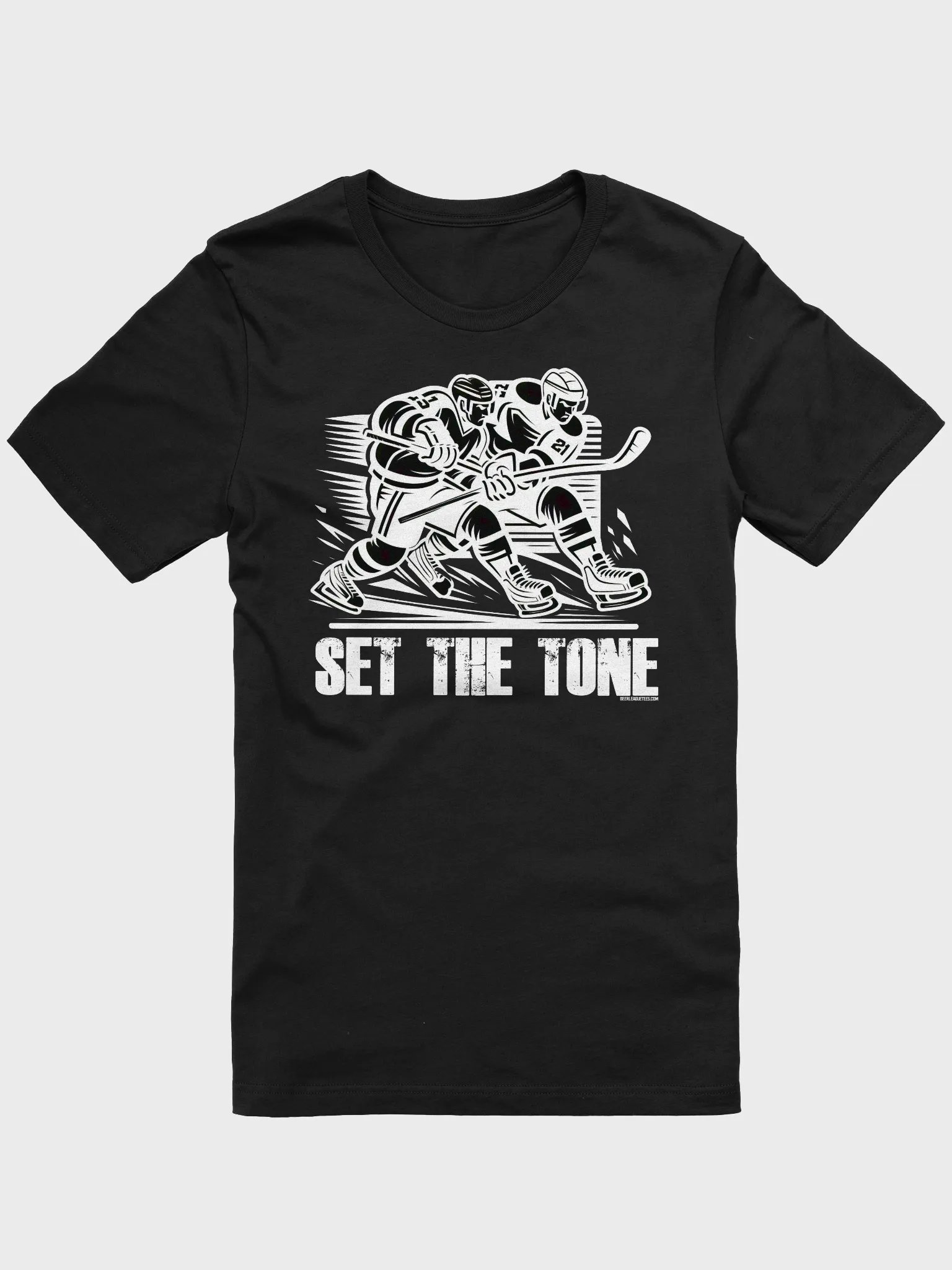 Funny Hockey T-Shirt - "Set the Tone" - Beer League Shirt for Men - Perfect Gift for Hockey Players and Sore-Losers product image (2)