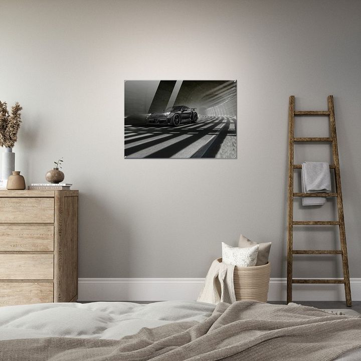 BLACK CAR GLOSSY ACRYLIC PRINT product image (2)