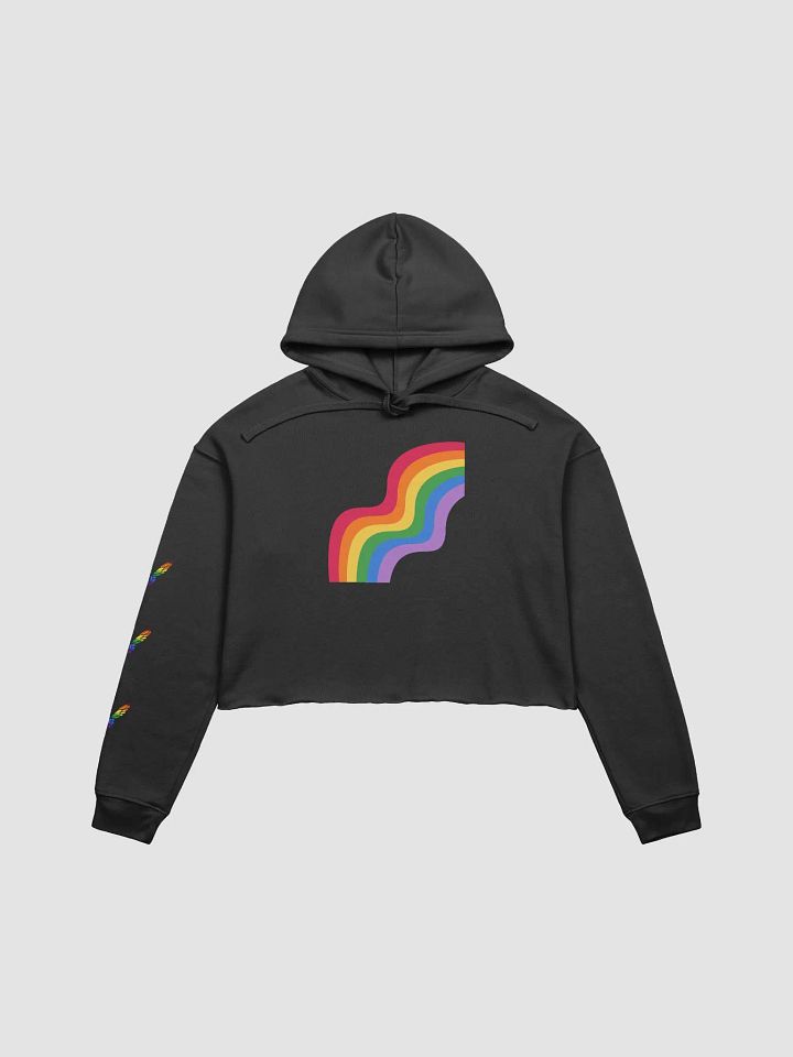 Rainbow Slide Crop Hoodie product image (2)