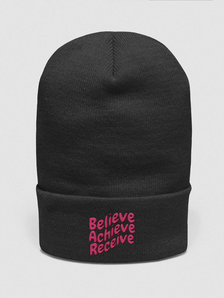 Believe Achieve Receive Beanie product image (1)