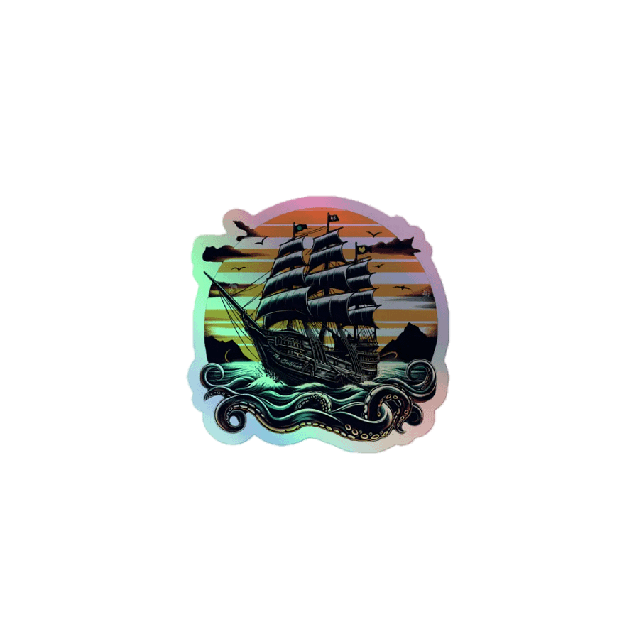 "The Sultana" Pirate Ship Holo Sticker product image (1)