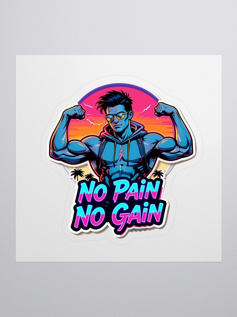 Flexin' Sunset Kiss Cut Stickers product image (1)
