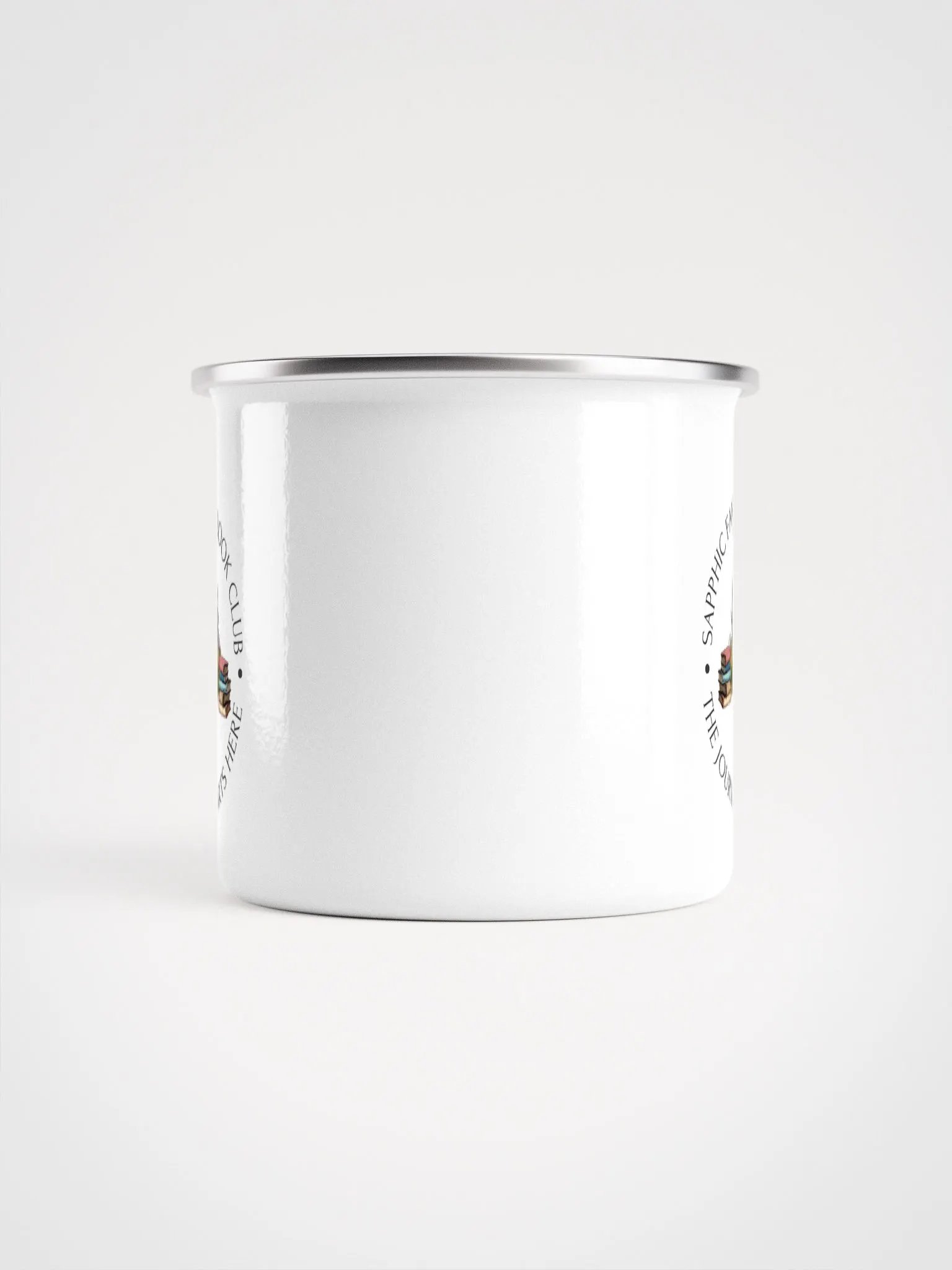 Sapphic Fantasy Book Club Enamel Mug product image (2)