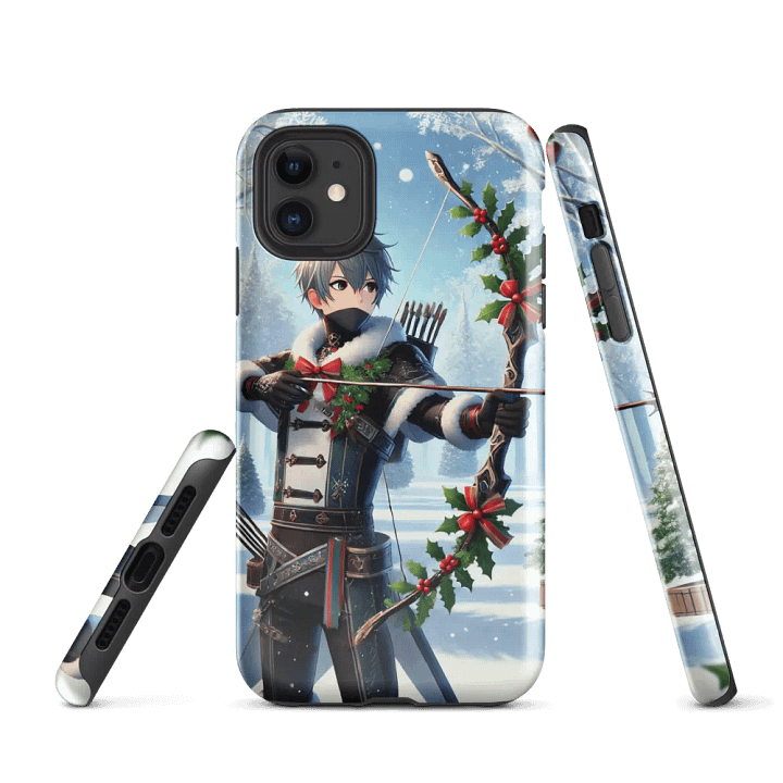 Winter Archer iPhone Tough Case – Festive Bowmaster product image (1)