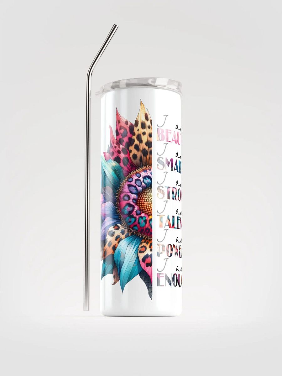 Empowerment Flower Tumbler: Embrace Your Strength! product image (1)