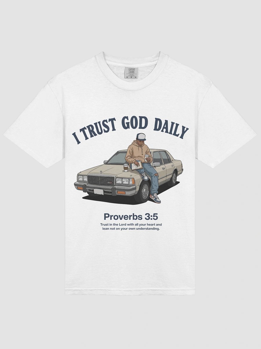 I Trust God Daily Garment-Dyed Heavyweight T-Shirt product image (2)