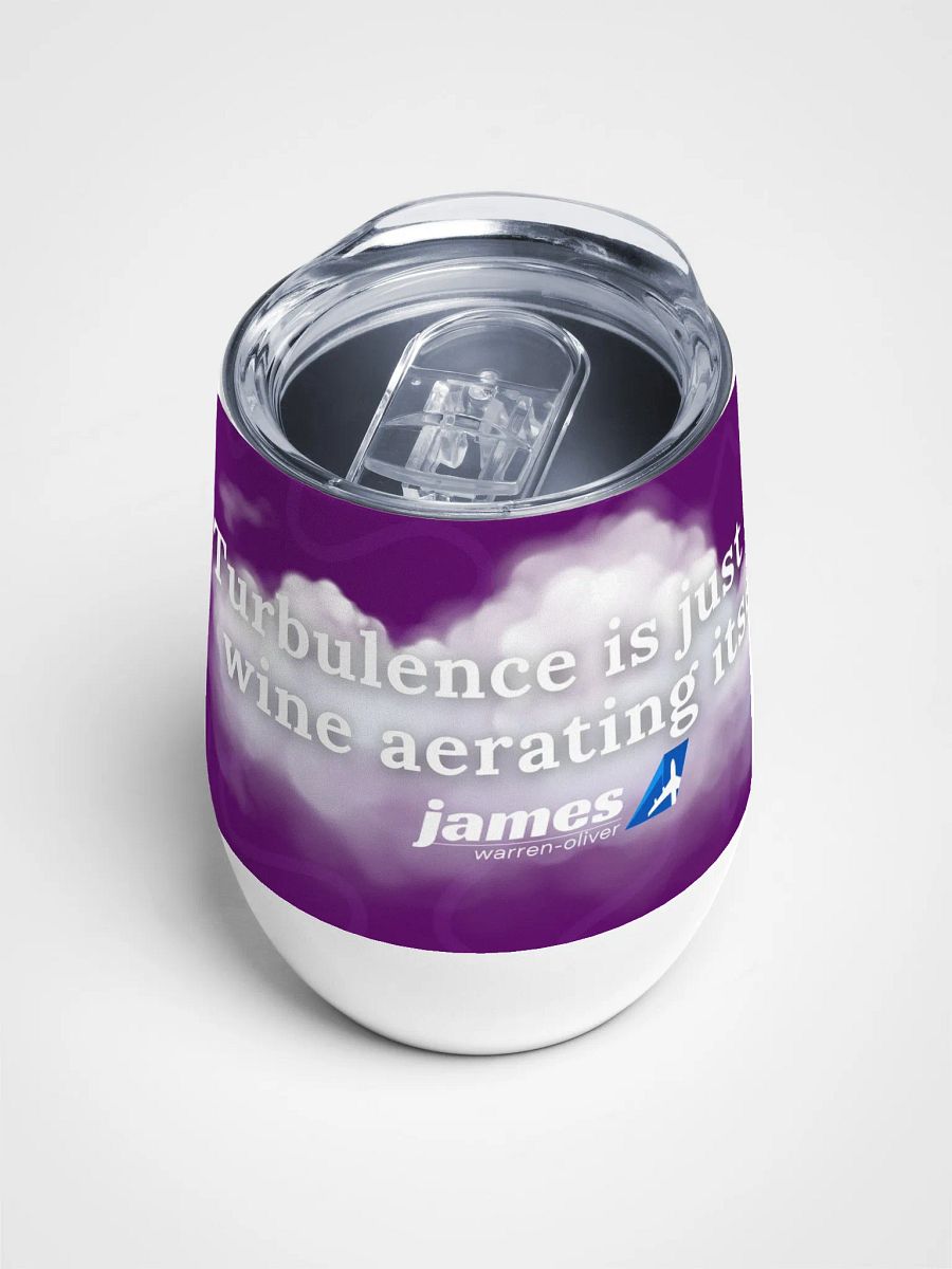 🍷 Turbulence Is Just The Wine Aerating Itself - Traveller’s Wine Tumbler product image (5)