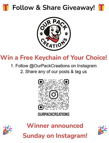 🎃 Halloween Giveaway! 🎃
We’re celebrating at the Halloween Hullabaloo in Loveland!

👻 Follow @OurPackCreations
🦇 Share one of...