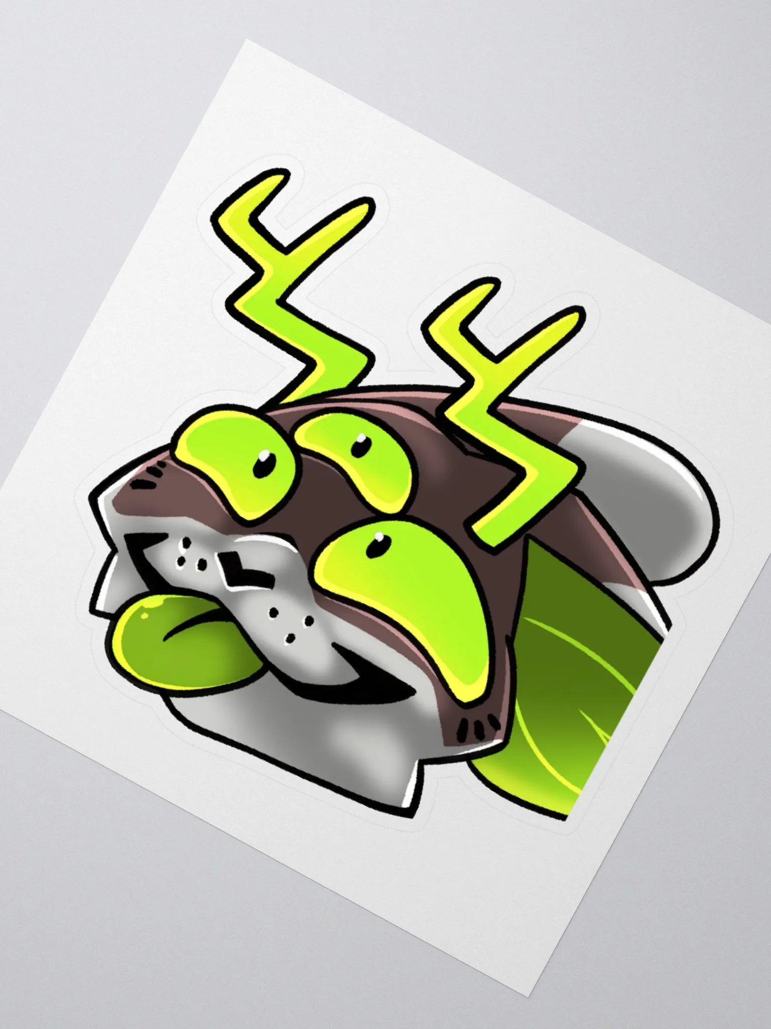 Radioactive Cryptid Blep Sticker product image (2)