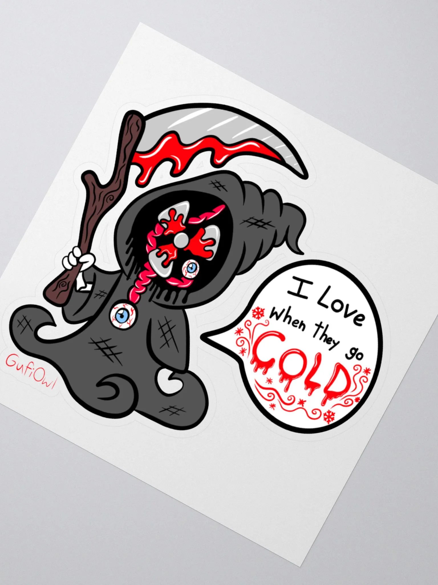 Fan Of Death Sticker product image (2)