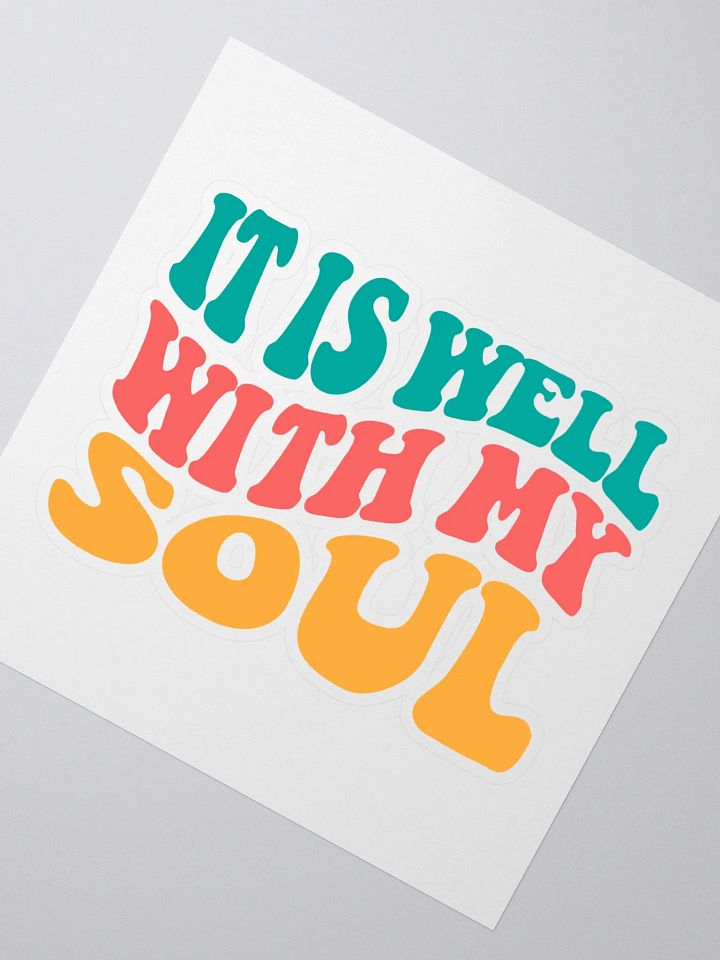 It Is Well Retro Style Sticker product image (2)